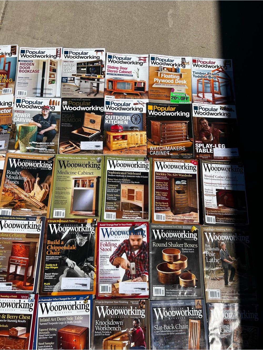 Lot of 60 Popular Woodworking Wood Shop DIY Magazines - Picture 11 of 14